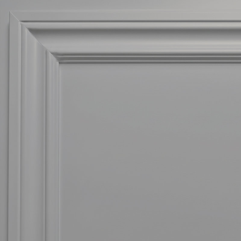 Dalle de porte intérieure en composite Hollow Core, Gris clair, 88 x 24