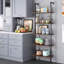 Juno  184.5cm H x 60cm W Steel Ladder Bookcase
