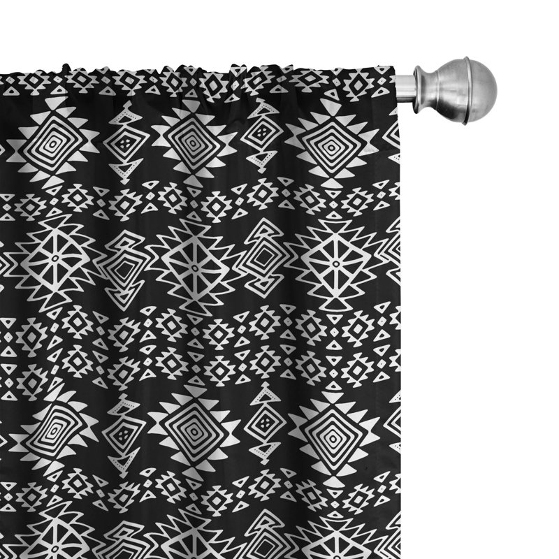 Semi-Sheer Rod Pocket Curtain Panels, 28" x 84"