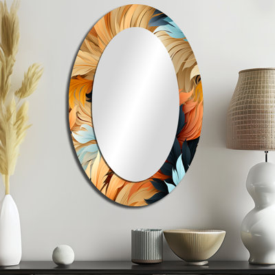 Miroir mural Earthy Tones Boho Inspire Feather - Beige