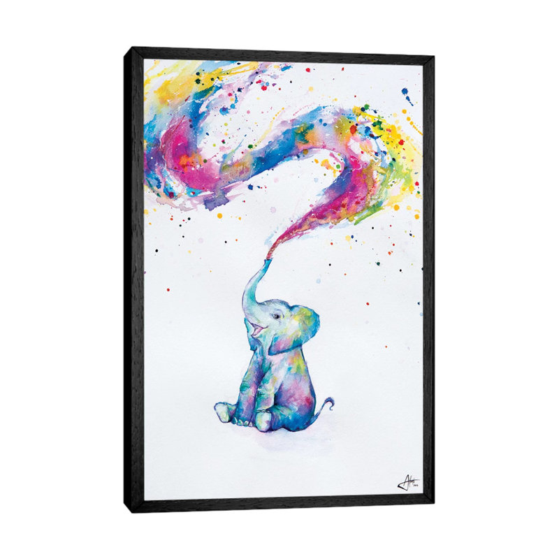 Spring by Marc Allante - Print on Canvas, Black Floater Framed, 101.6 cm H x 66.04 cm W