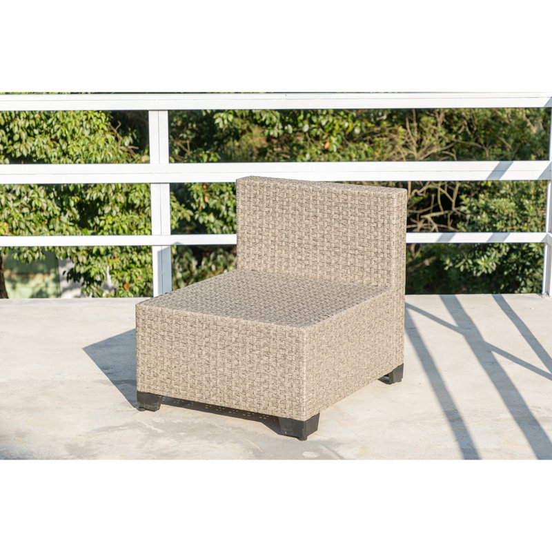 Mobilier de patio toutes saisons - 5 modulaires avec - Coussins d'extérieur pour conversation et conception durable