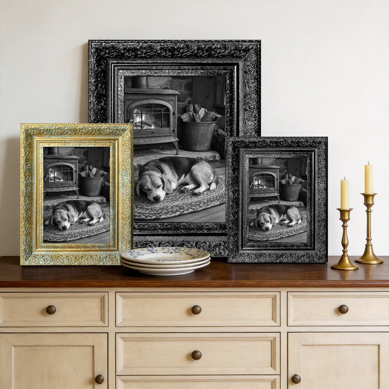 Cadre photo 3 pièces noir pour présentation de photos 8 po x 10 po, Noir, 3, 8 po x 10 po