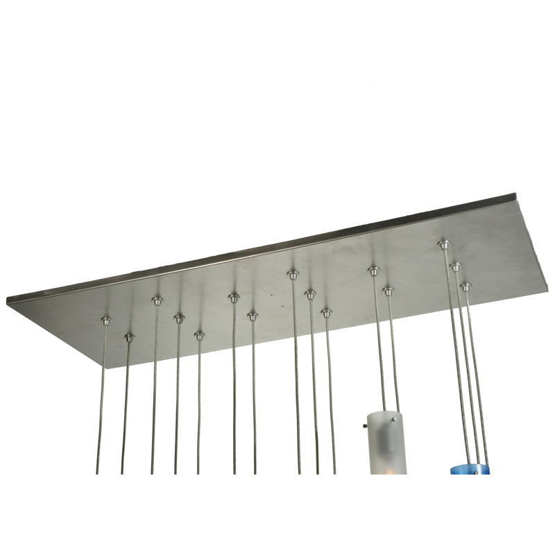 Andelynn 15 - Light Nickel Cluster Pendant