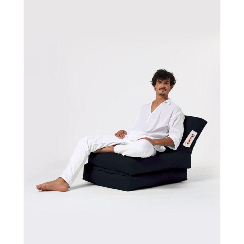 Polyester Outdoor Friendly Bean Bag, Black 100% Polyester