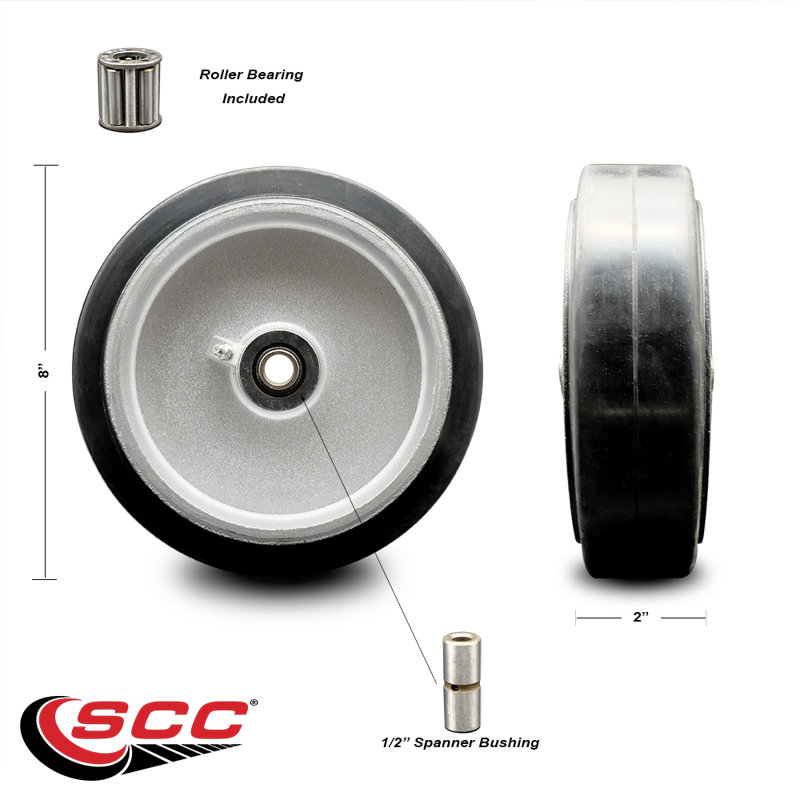Rubber on Aluminum Wheel