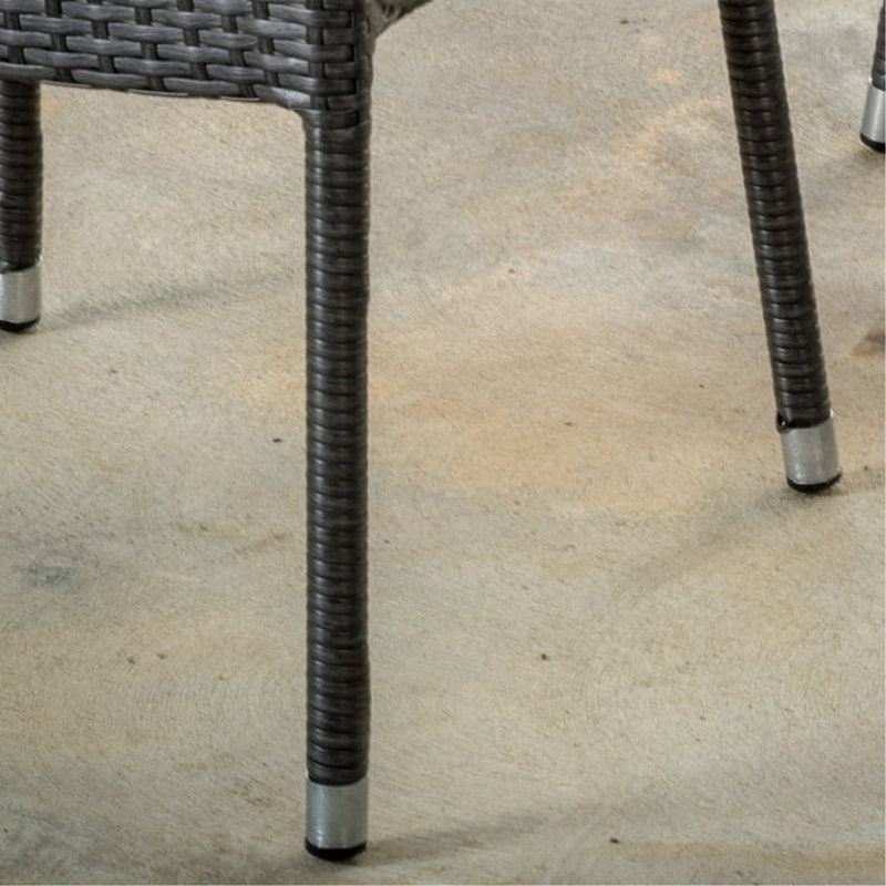FAUTEUIL empilable en osier PE MIRAGE GREY, 1 pièce