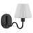 Wave Squiggle Arm Wall Sconce In Black-101991392
