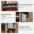 Elma Farmhouse Fireplace TV Stand, 70" TV Stand for TVs up to 80" with Electric Fireplace and Adjustable Shelves-1940935081