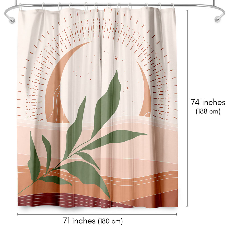 Rideau de douche Bradner Boho Desert