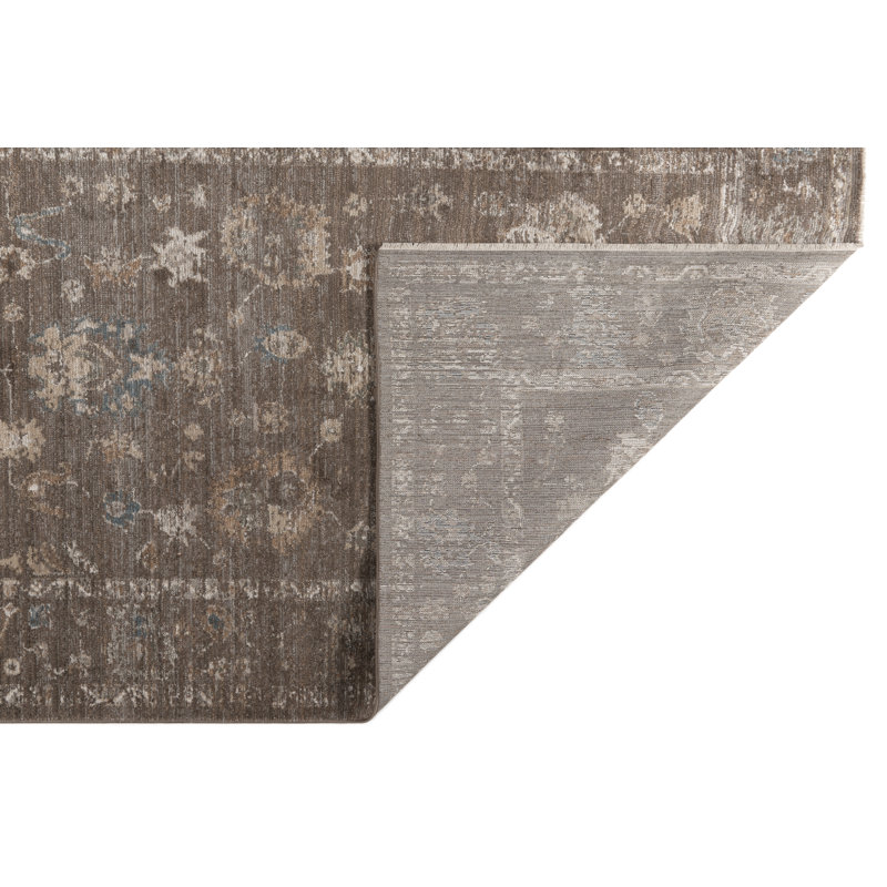Haven Power Loomed Polyester Indoor Rug, 8'10x12'3, Dark Brown