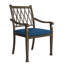 Chaise de patio empilable avec coussin Cayden-635188302
