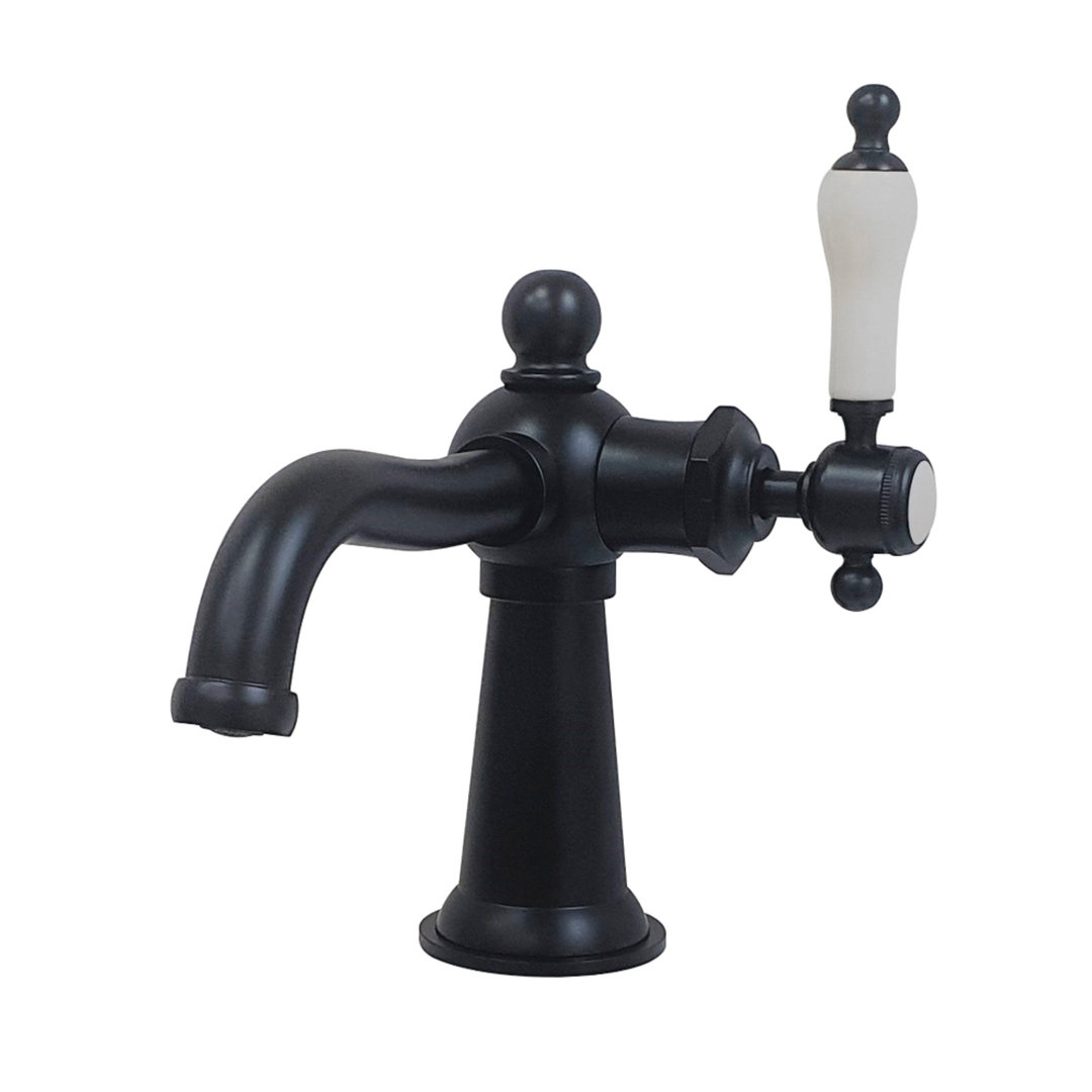 Kingston Brass Nautical Single-Handle 1-Hole Deck Mount Bathroom Faucet with Push Pop-Up Kingston Brass 