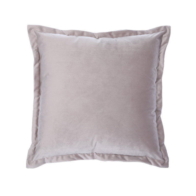 Cleo Square Throw Pillow Cover, Grey