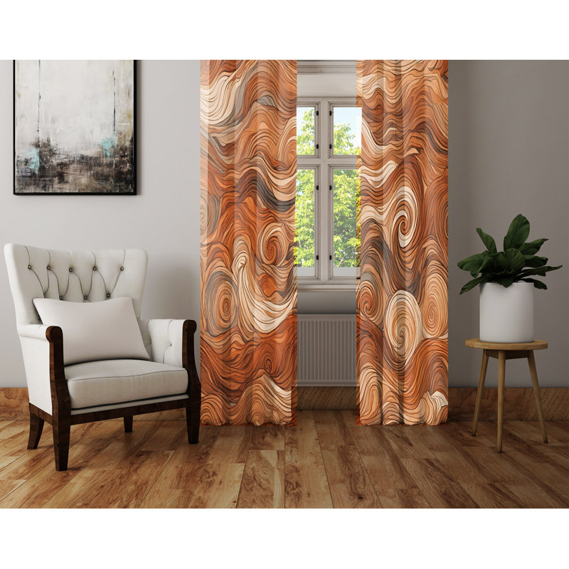 Semi Sheer Curtain Pair, 56" W x 78" L