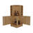 Jakes 42" Tall Corner Bar Cabinet With Eight Wine Bottle Cubbies And Double Door Cabinet, Living Room, Liquor Cabinet, Storage Cabinet Light Oak-56852876