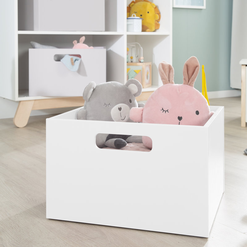 Roba Wooden Toy Box, White