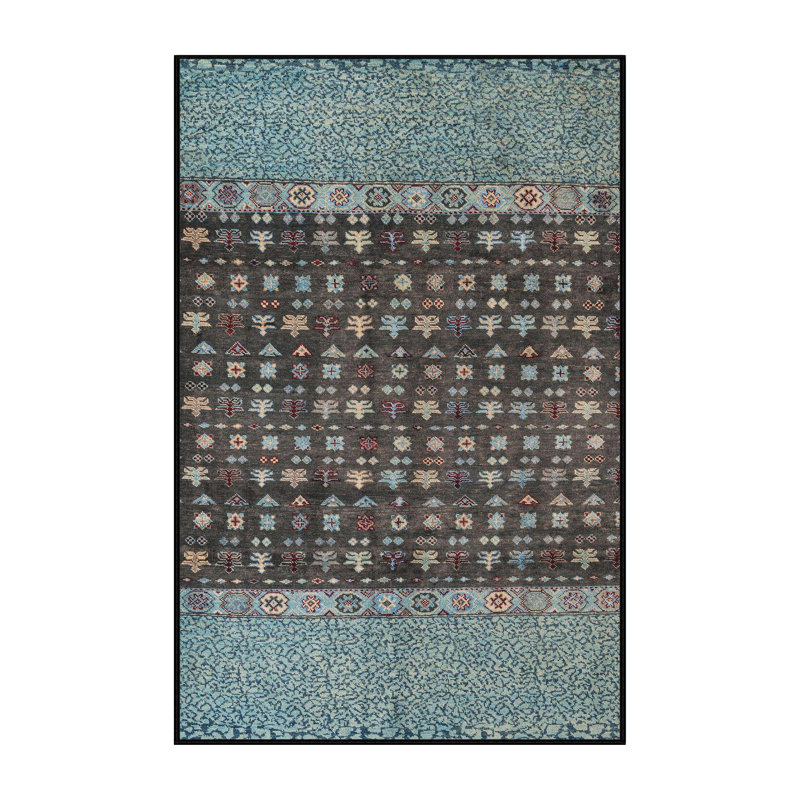 Abstract Indoor Rug, Rectangle 4' x 6'