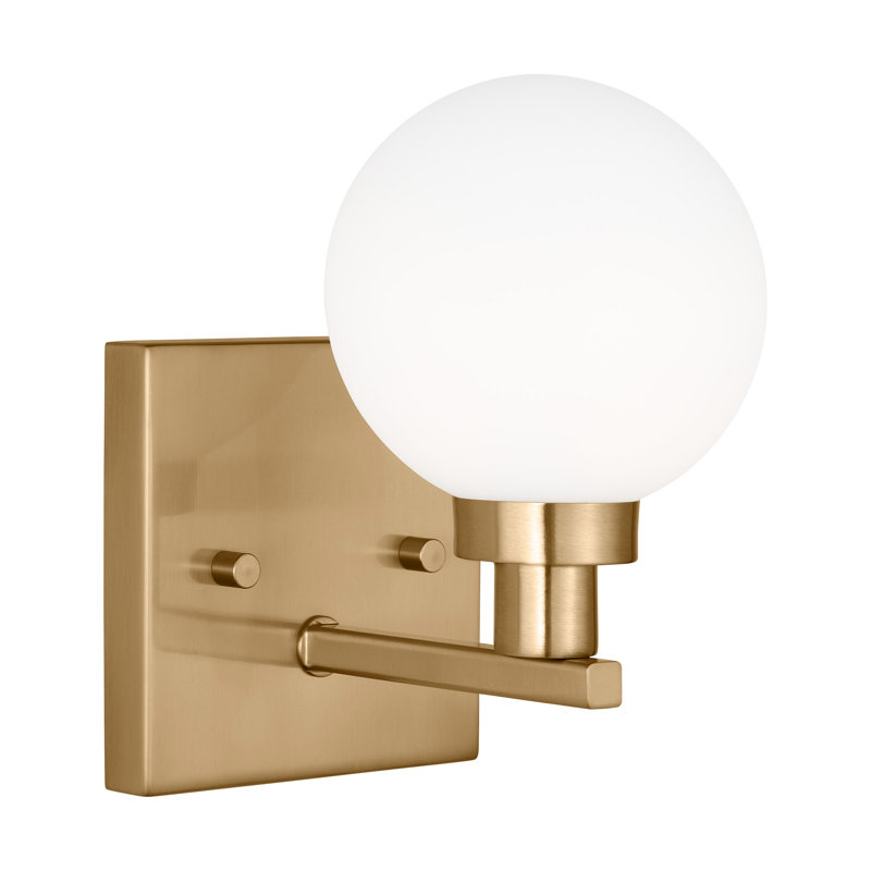1 - Light Bath Sconce, Satin Brass