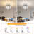  1-Light 11" Flush Mount Ceiling Light Ultra-Modern Crystal Cage Chrome Fixture for Bedroom Hallyway Entryway-199562756