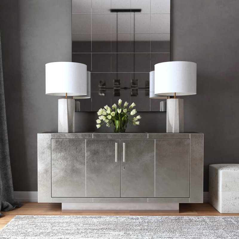 Francois 70.5" Buffet Sideboard, Silver
