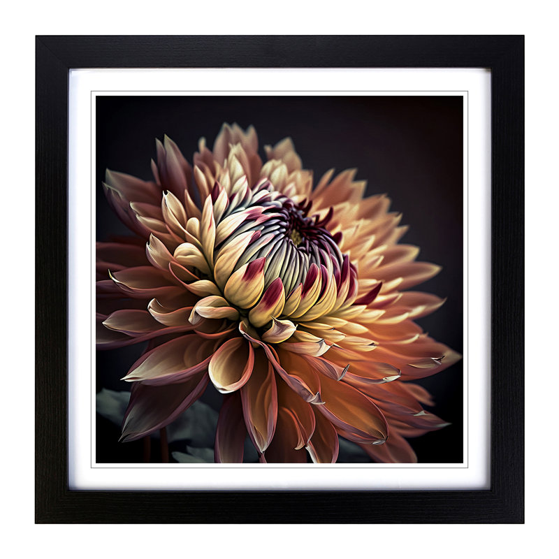 Single Picture Frame Print on Wood, Black