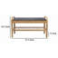 Banc rembourré avec range-chaussures