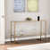 Luisdavid 52'' Glass Top Console Table