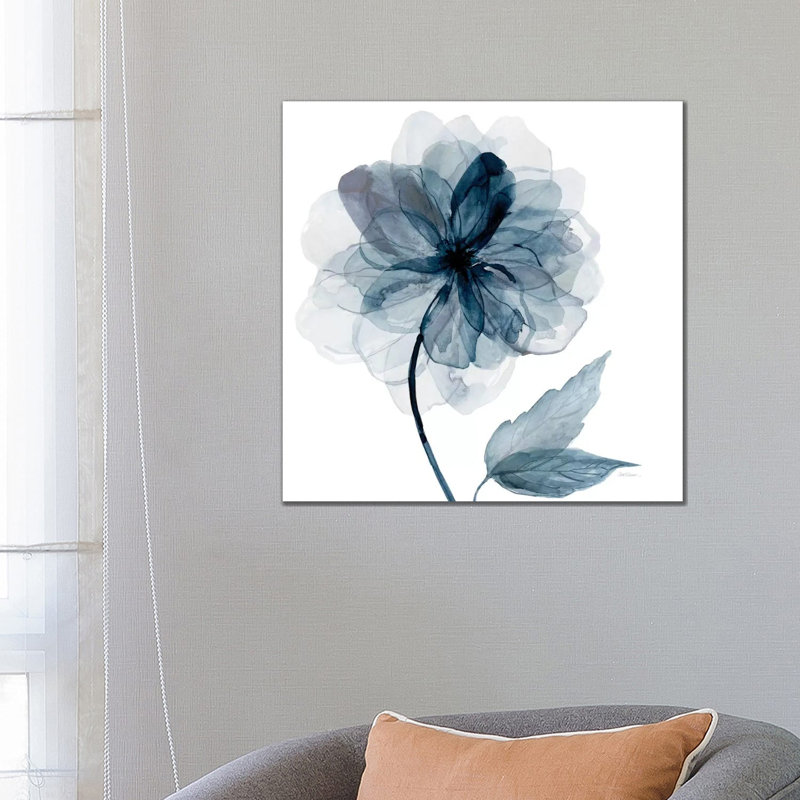 Indigo Bloom I by Carol Robinson - Painting on Canvas, 66.04 cm H x 66.04 cm W x 1.91 cm D, No Frame