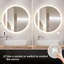 Miroir de salle de bain rond Naliyah-272078566