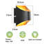 1-Light Gold Flush Mounted Sconce