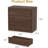 30-inch 3-Drawer Nightstand with Large Storage & Anti-Tip Design, Modern Bedside Table in Walnut