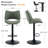 Swivel Faux Leather Upholstered Barstools Adjutable Height Counter Stool with Metal Frame-1715717153