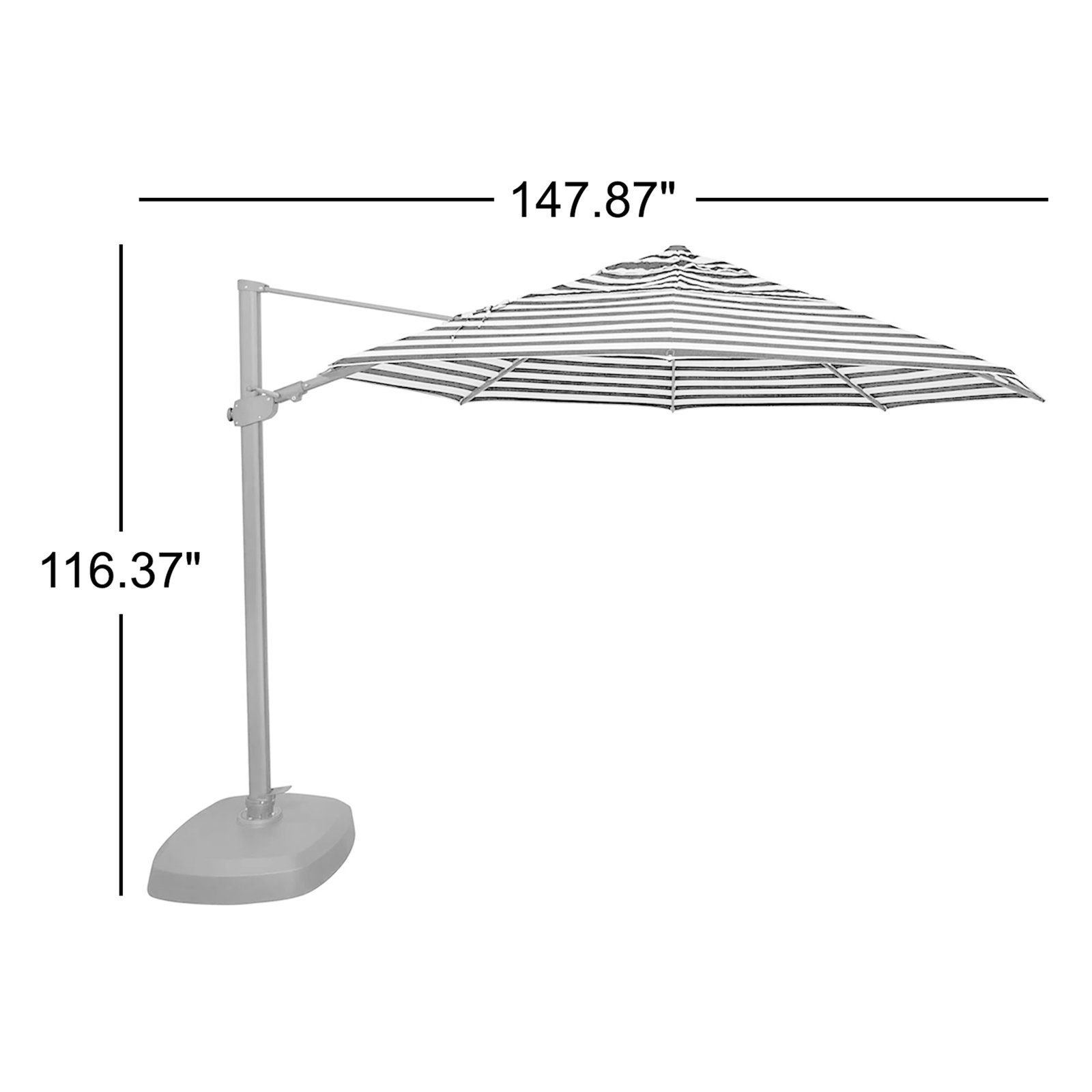 Birchbrook 12.3' Sunbrella® Cantilever Umbrella, Bronze
