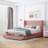 Queen Size Velvet Upholstered Storage Bed with Wingback Headboard and Large Drawer, Combining Style and Functionality for Modern Bedrooms.