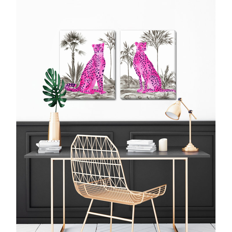 Neon Prowl Canvas Wall Art Set