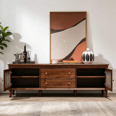 Retro Brown TV Cabinet
