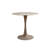 White Khaki Round Sintered Stone Dining table