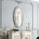 Amla 35" Oval Wall Mirror with Crushed Diamond Inlay