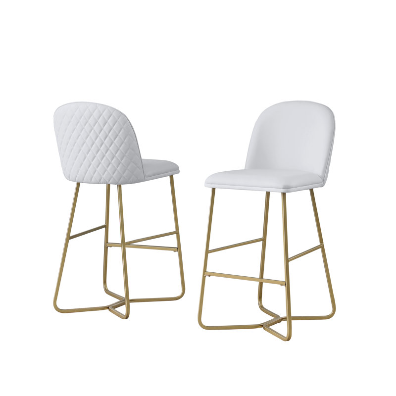 Tabouret 29 ", Blanc, Tabouret de bar (siège d'une hauteur de 29 po)