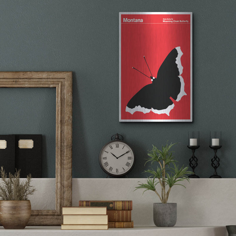 «State Posters MT» par Print Collection, H 16 po x l 12 po
