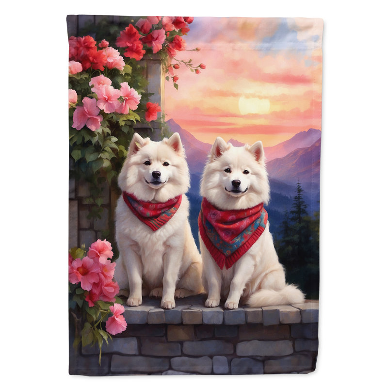 Drapeau pour chien double face en polyester H 15,5 po x l 11,25 po