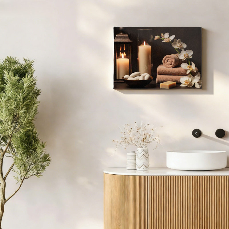 Art mural en forme de bougie, 16 pi x 20 pi