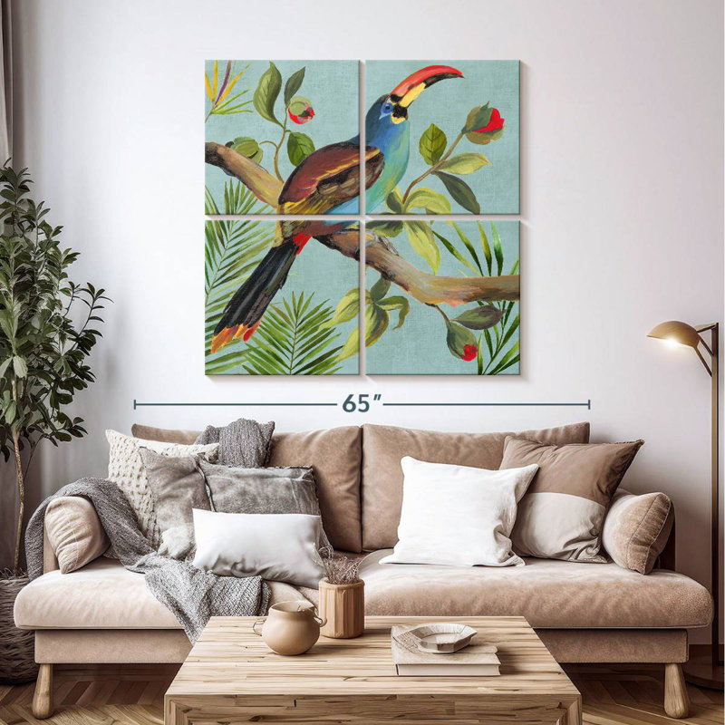 Brampt Paradise Toucan I, 45'' H x 45'' W