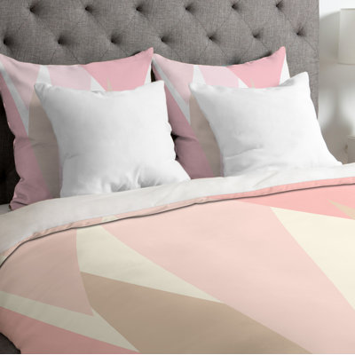 Housse de couette rose années 60