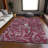 Washable Floral Indoor / Outdoor Rug-1847176817