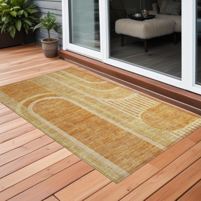 Tapis extérieur lavable antidérapant 2 pi x 3 pi Terra Cotta