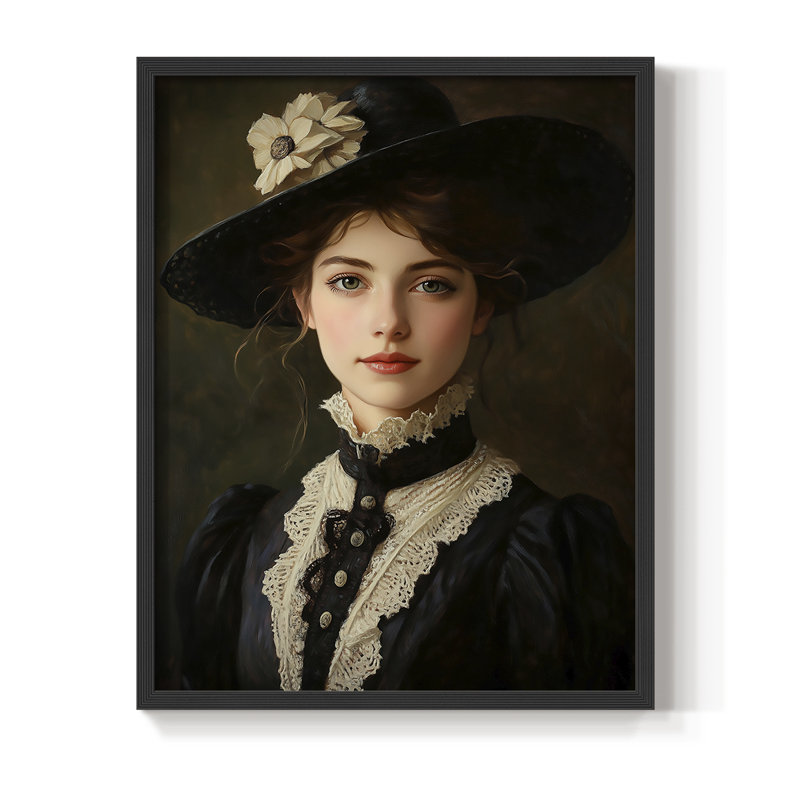 Reproduction encadrée WOMEN Series CCxxxi - bois massif, Noir, noir, noir, noir, H 30 po x l 24 po