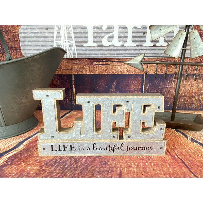 Plateau de table découpé Life Barnwood