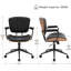 Chaise de bureau rembourrée pivotante à dossier réglable-70110244-90143689